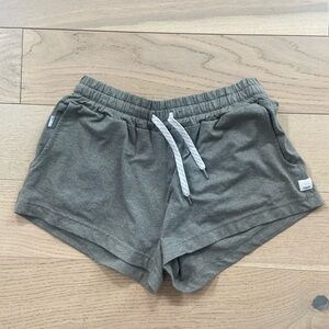 Vuori Heather Gray/Green Lounge Shorts